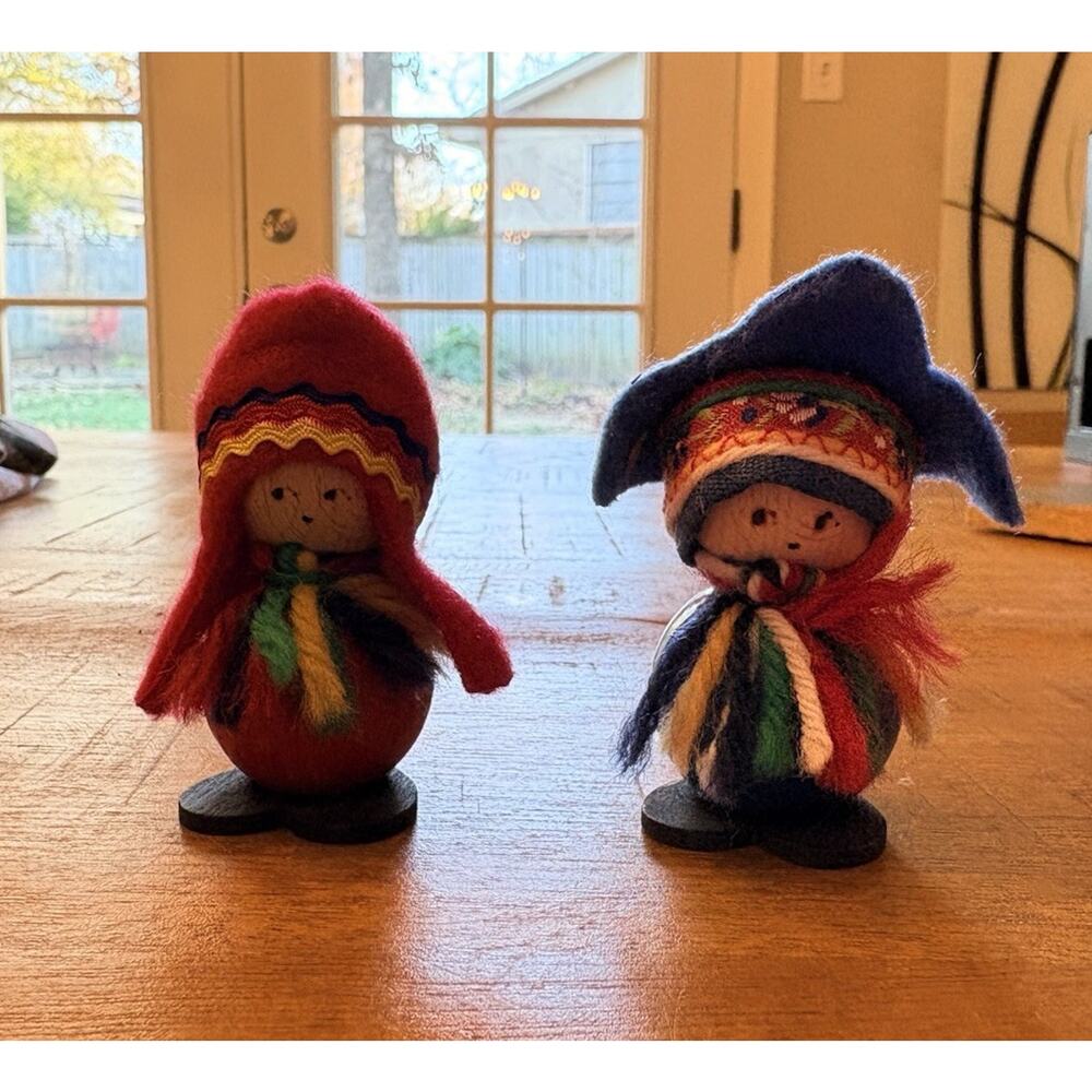 Finnish Sami Boy and Girl Vintage Doll Made In Finland